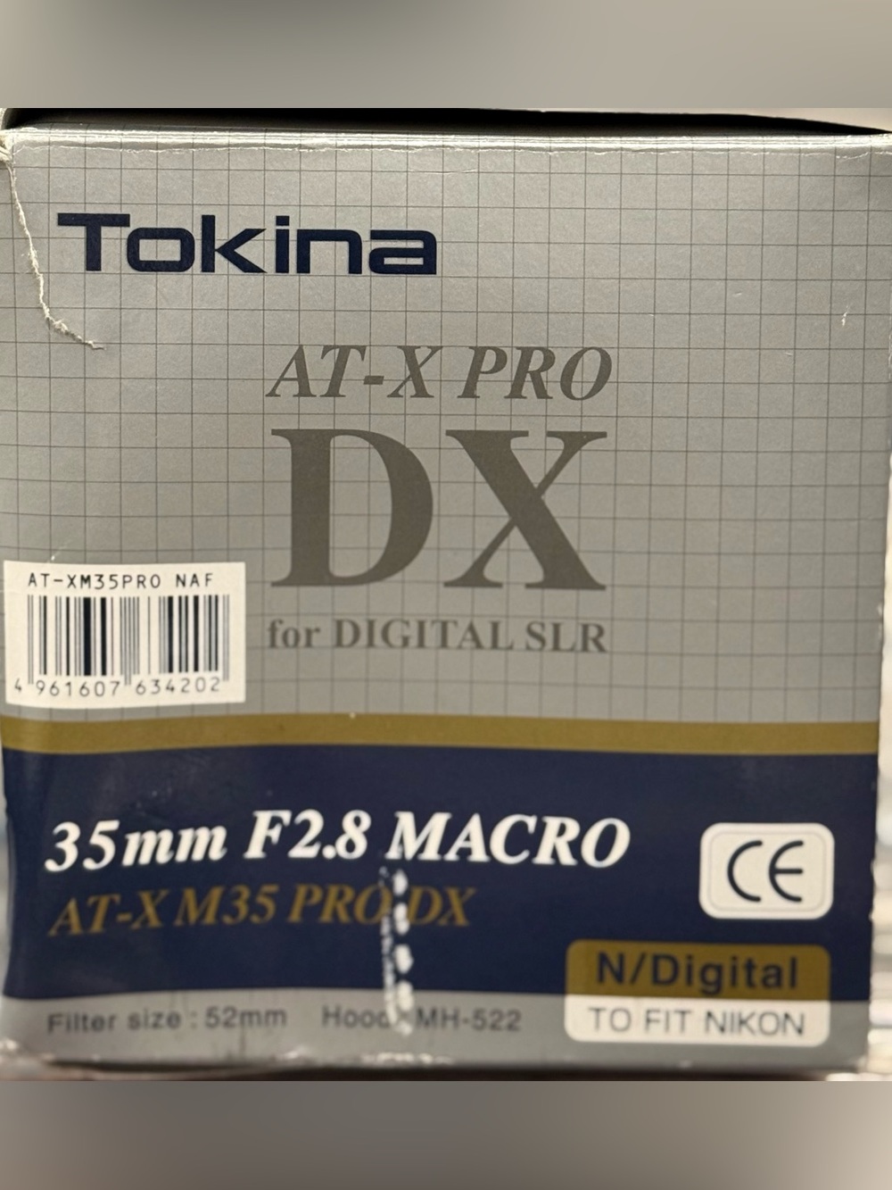 NIB Tokina AT-X PRO DX 35mm F2.8 Macro Lens for Nikon DSLR